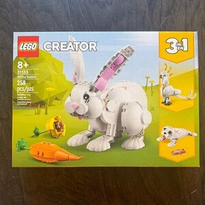 LEGO Creator 3-in-1 White and Pink Rabbit Set